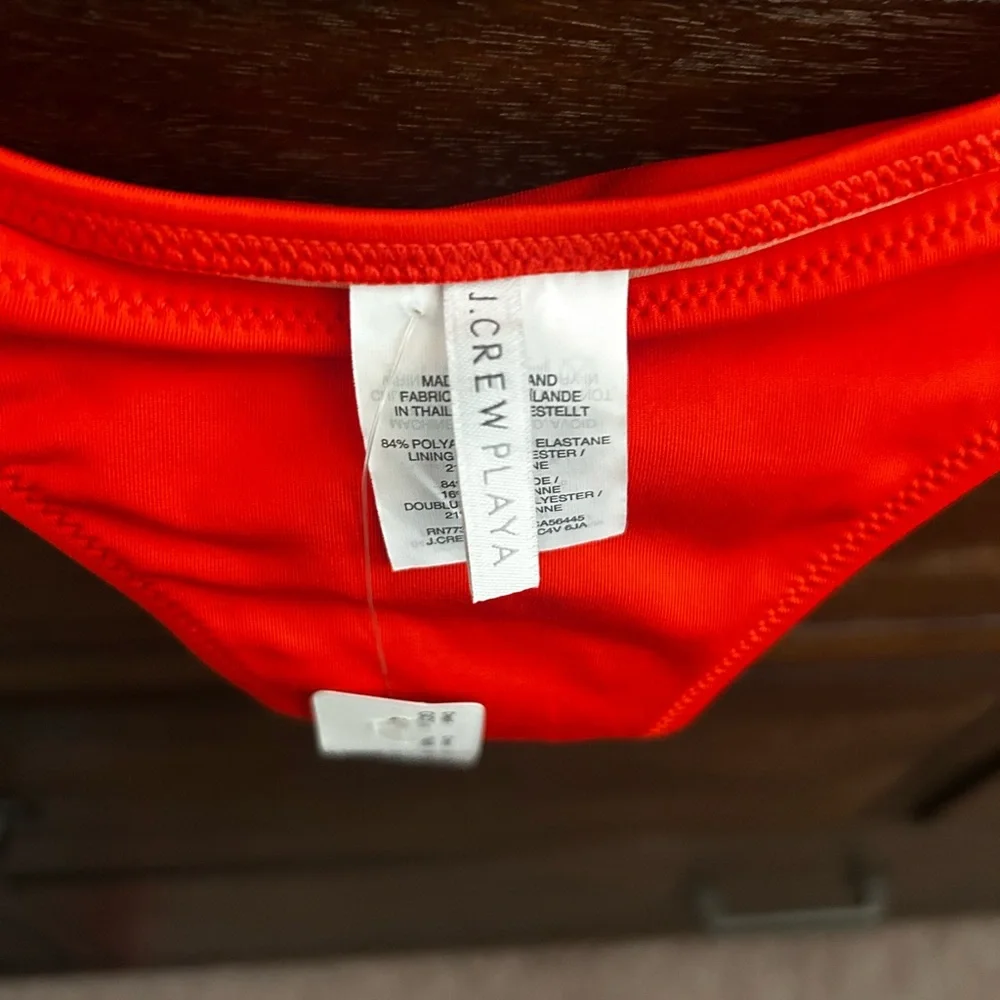 J.Crew Women’s La Playa Monterey Strappy Bikini Bottom in Cerise 
NWT - Picture 2 of 7